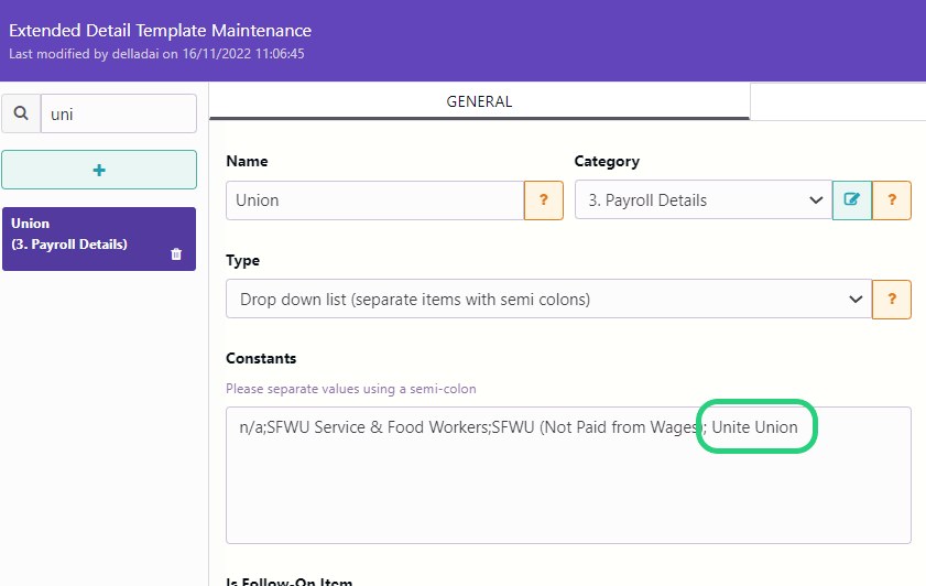 Unite Union Fees Deduction