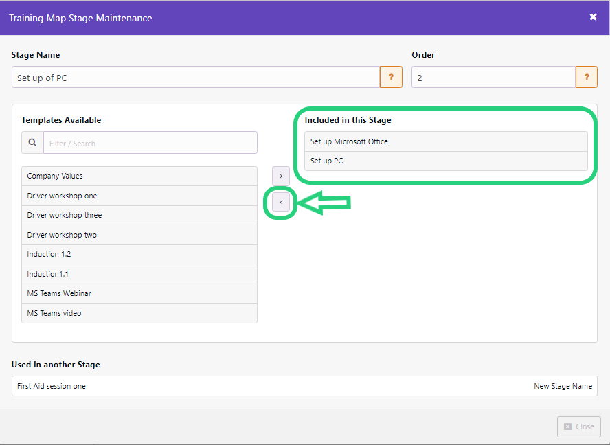 Create a Training Map