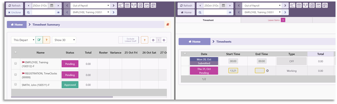 Timesheet Summary Module Overview